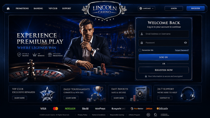 lincoln casino Gameplay