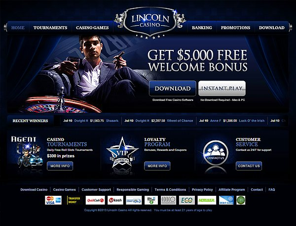 lincoln casino Gameplay